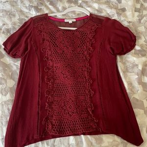 Red dress top